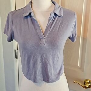 SOFT!! Light blue crop top by Wild Fable - size Medium